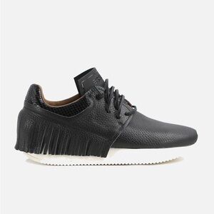 Esseutesse Leather Fringe Sneaker Handmade Italy event concert western Python